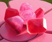 6 Sea Salt Gem Stones Soaps - YOU PICK Scent - Vegan guest bath decorative