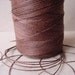 Brown Waxed Linen Thread - 40 Yards - 1 mm diameter - Tie, Strap, Band, Rope, Twine