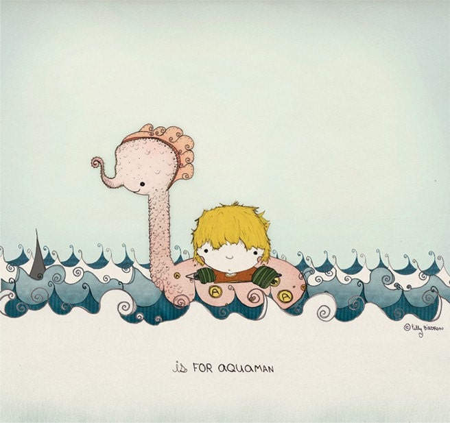 A is for Aquaman Print 12x12