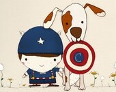 C is for Captain America Print 12x12
