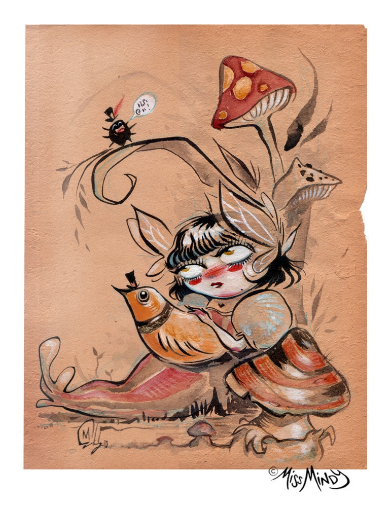 Disturbed (Print) by Artist Miss Mindy