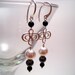 Silver, Black and White Pearl Drop Earrings: When We Escape
