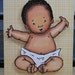 Baby with Open Arms...African Amercian Card