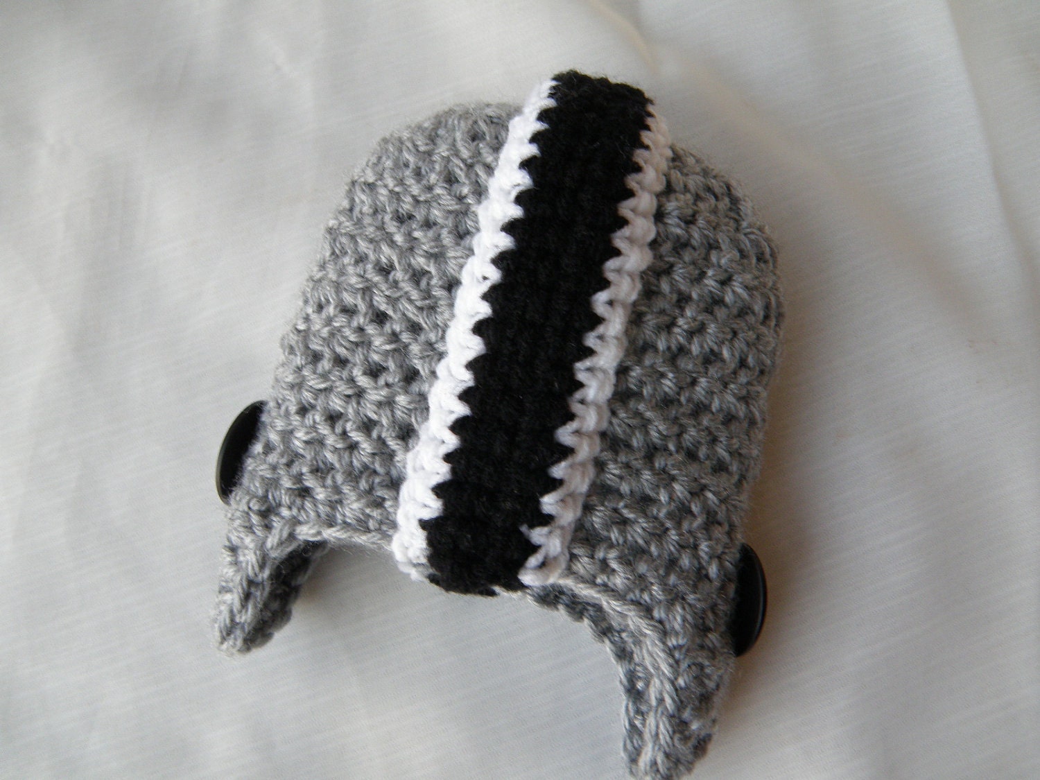 Oakland Raiders Football Hat -- sizes 0-3 months or 3-6 month -- Choose Color for Any Football Team