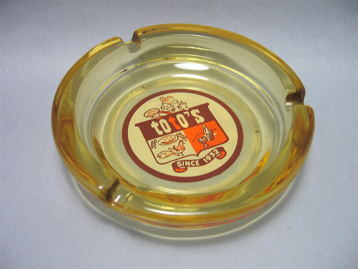 Vintage Ashtray Toto's Italian Restaurant Pizzeria San Francisco