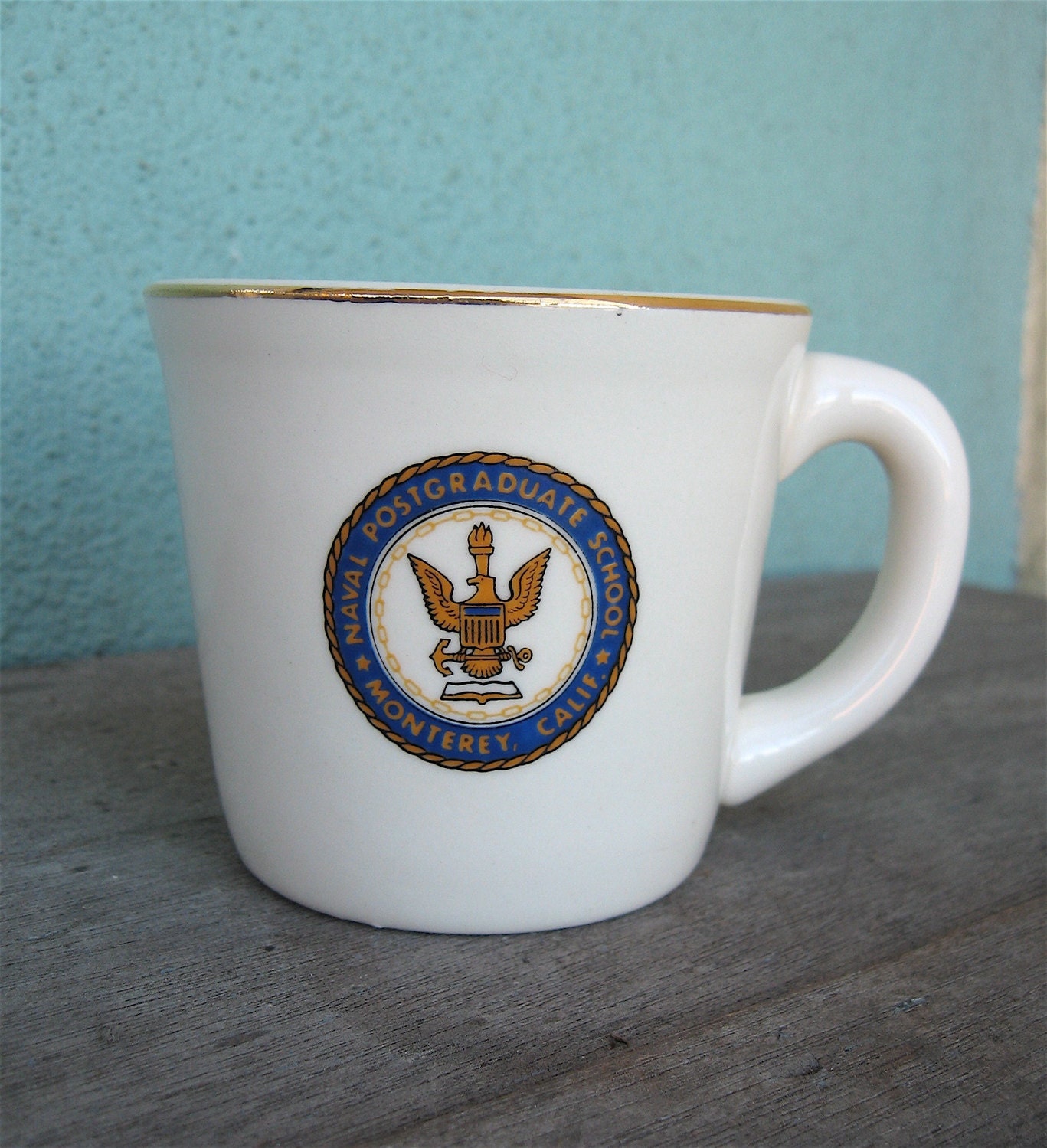 Vintage US Navy Mug Defense Management Systems Course