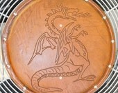 Handmade Leather Dragon Shield