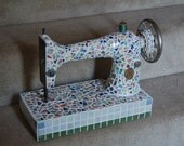 Mosaic Antique Sewing Machine