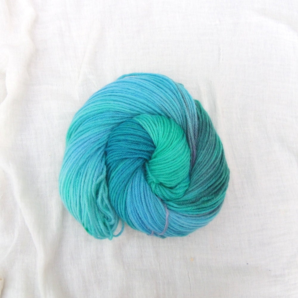 CIJ Sale - Hand Dyed DK Yarn 100g Superwash BFL - Rockpool 9