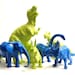 Blue Diplodocus Dinosaur Figurine, Blue Diplodocus Home Decor, Dinosaur Statue