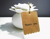 Wedding Thank You Tags Set of 10 - Wedding Favor Tags - Rustic Country Shabby Chic Style Il_170x135