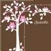 MEMORIAL DAY SALE Personalized Owl Nursery Decal Owl Decor Art Decorations Baby Girl Theme