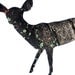 Deer Doe Bark Silhouette : Woodland Animal Photography Print - Eco Home Decor, Cabin Lodge Wildlife Nursery Art 13x19