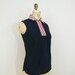 Vintage 1960s Red, White and Blue Sleeveless Shirt with Collar