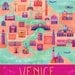 Illustrated Venice Map, 16" x 20", Digital Print