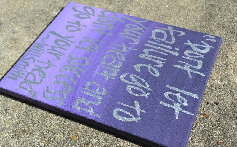 Will Smith Quote on 11x14 Canvas