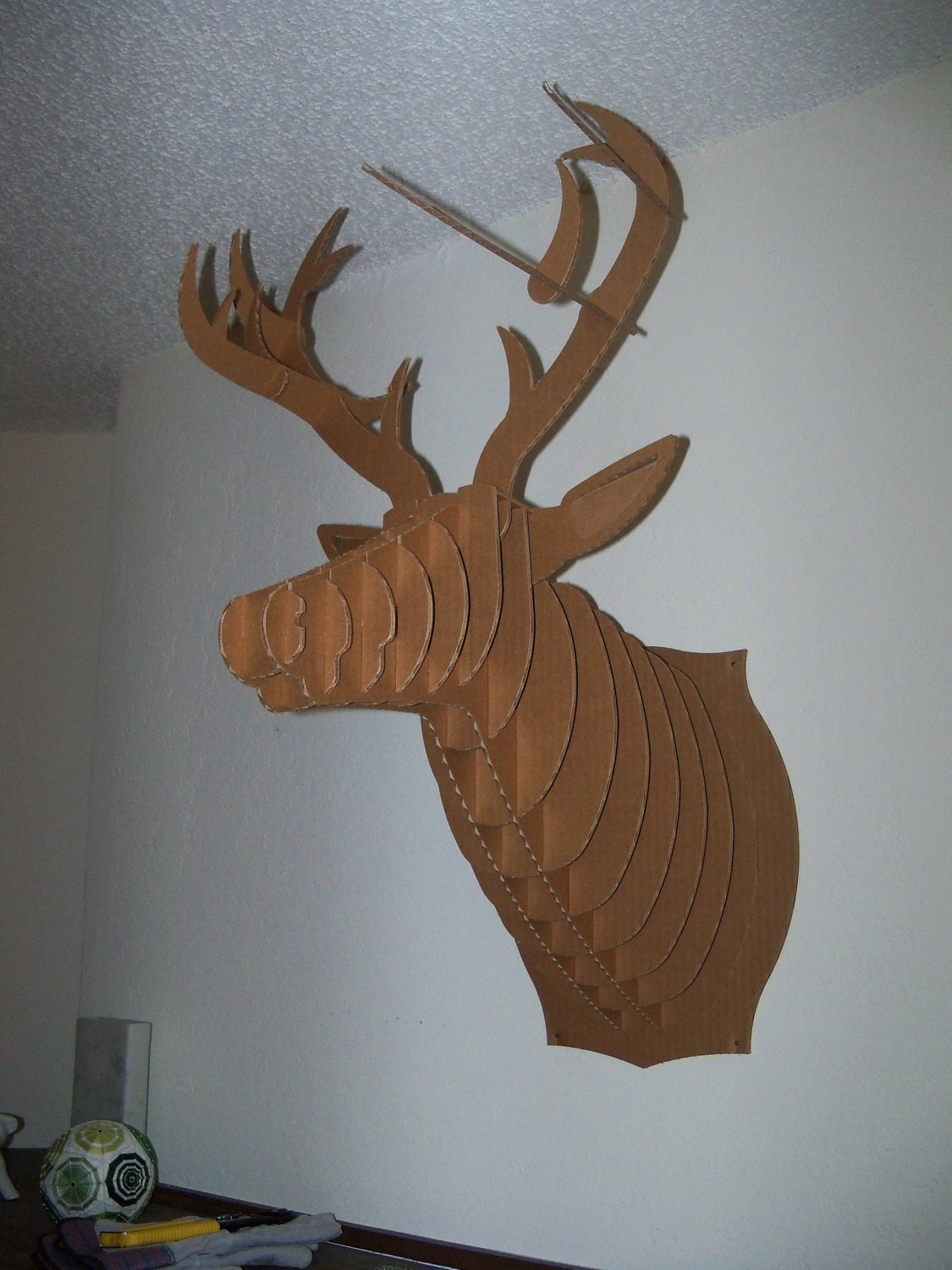 Cardboard Deer Mount - Reserved for zmaria
