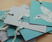 Bird Gift Tags Set of Six