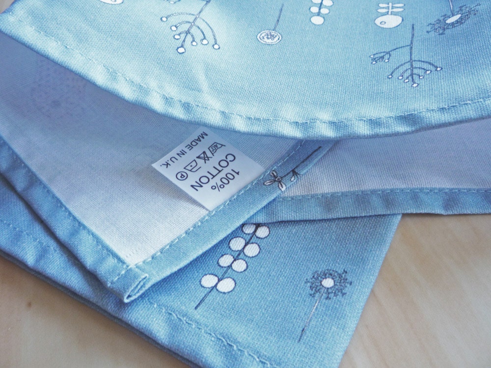 Cute bird tea towel/dish cloth, 100% cotton