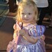 Rapunzel flower girl ball gown