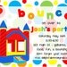 Bounce House birthday invitation...DIY you print custom photo card by delightfulprints