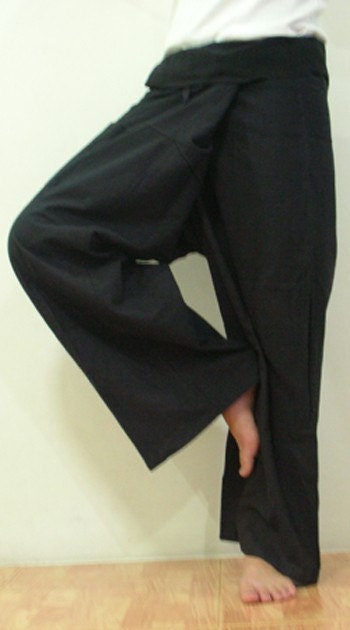 BLACK Fisherman pants for All Size