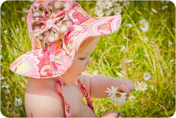 Floppy Flower Sun Hat: Sun Hat PDF Sewing Pattern