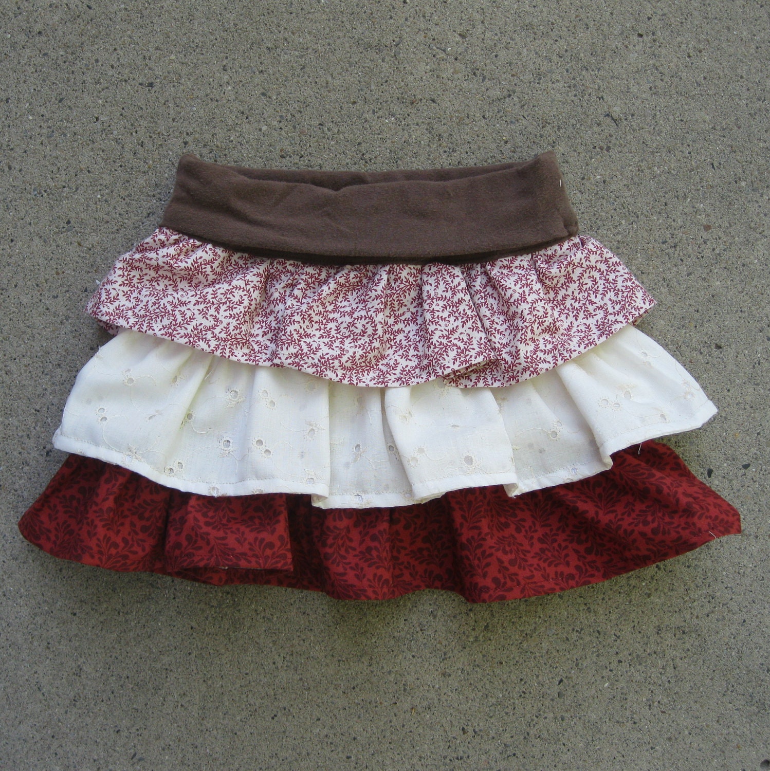 Adele 3 Tier Ruffle Skirt: Girls Skirt PDF Pattern, Baby Toddler Skirt PDF Pattern
