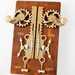 Rustic Double Rack and Pinion Light Switch Cover