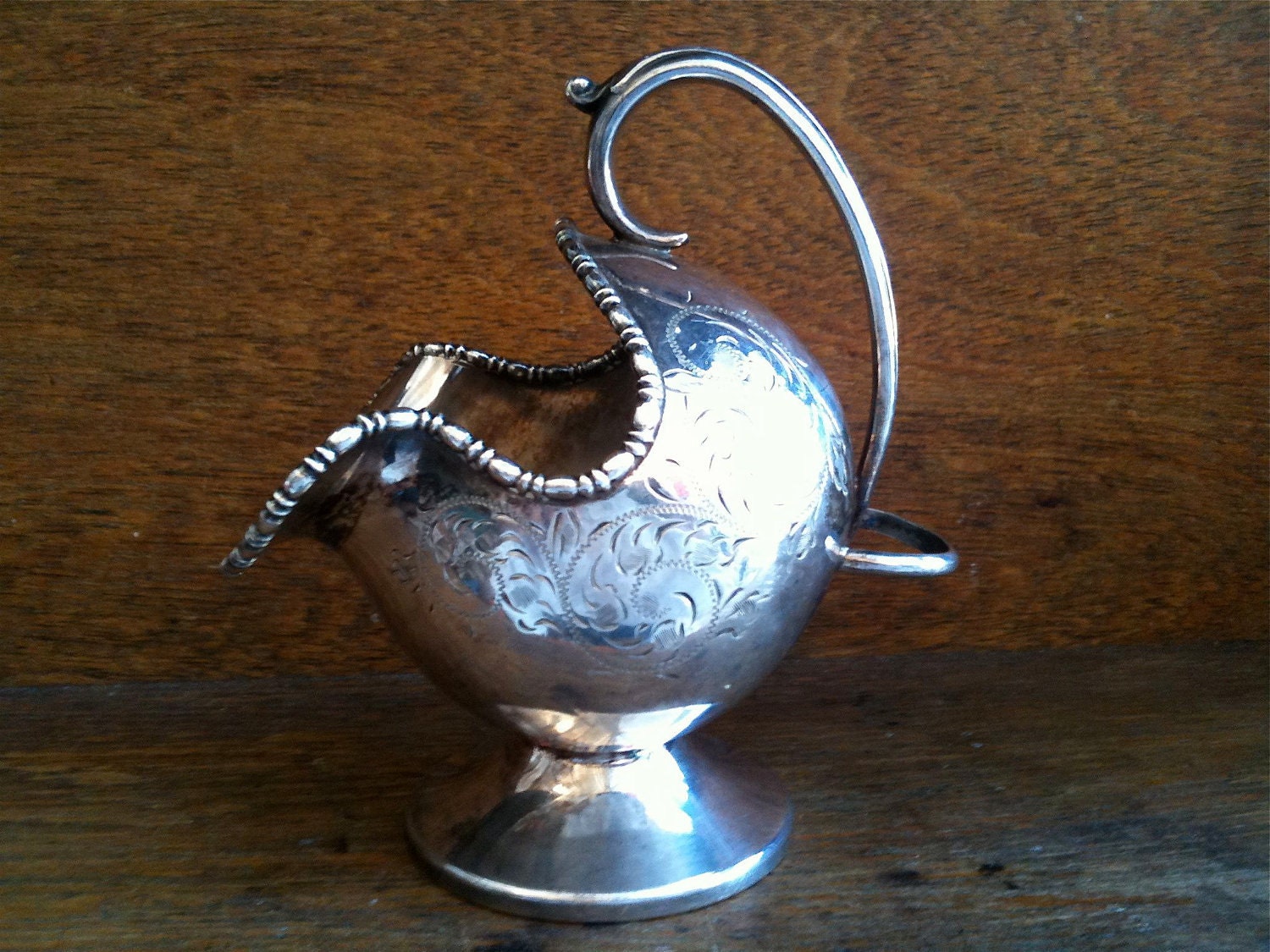 Vintage English Fancy Silver Bowl, Made in Sheffield