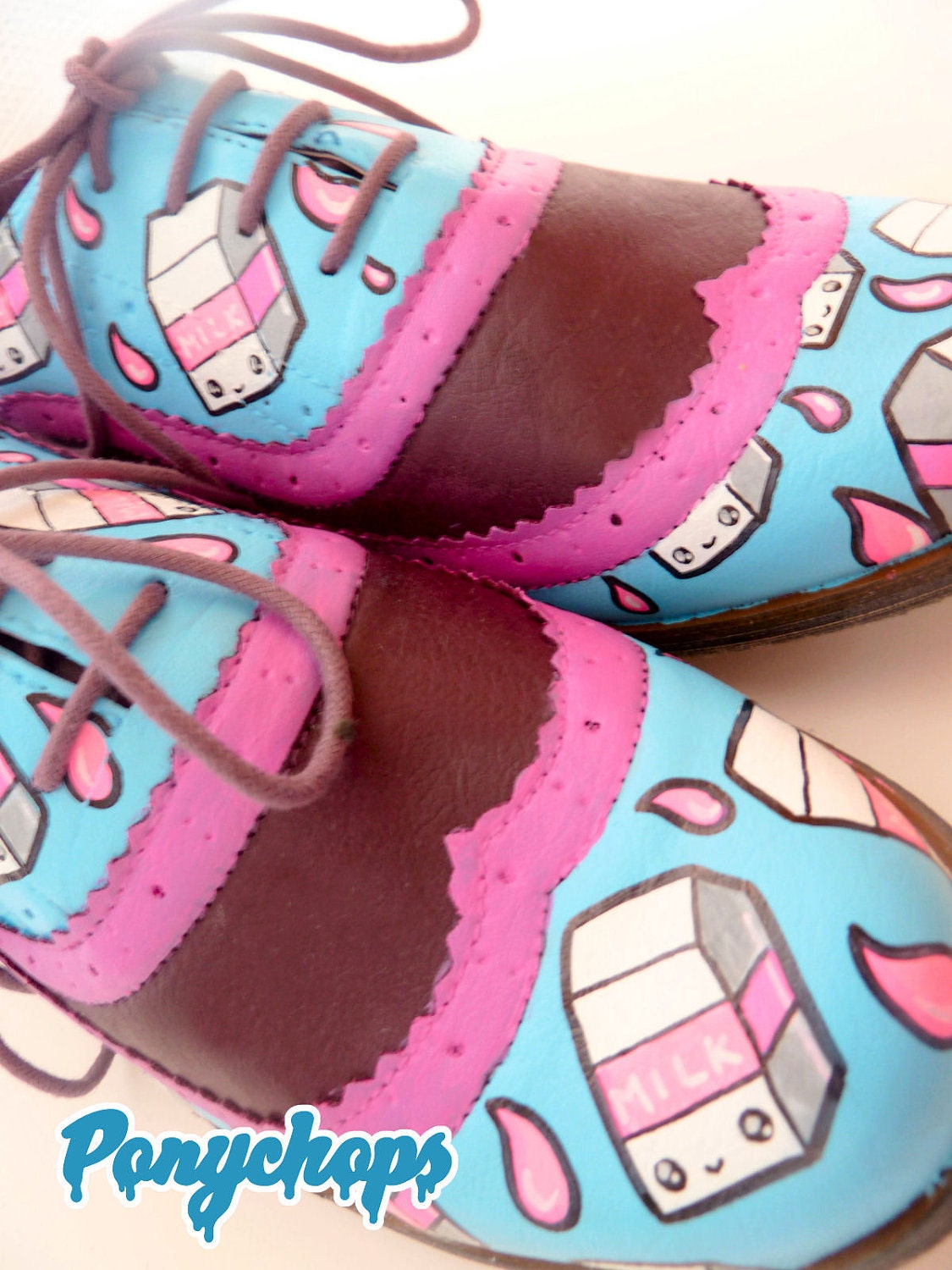 SALE Happy Milk Kawaii Brogues - Sz UK 5, US 7.5, Eur 38