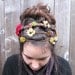 Floral Headband - Bohemian Folk, Flowers & Circles Head Wreath, Crown