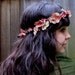 Floral Hair Wreath - Vintage Mauve Pink Blossom and Vine, Wedding Flower Crown, Pink Flower Crown, Fashion