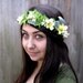 Woodland Fairy Flower Crown - Forest Spring Ferns and Buttercup Yellow Flower Crown, Pixie, Nymph, Faerie, Fae