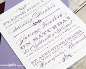 Printable Wedding Invitation - The Devotion Suite