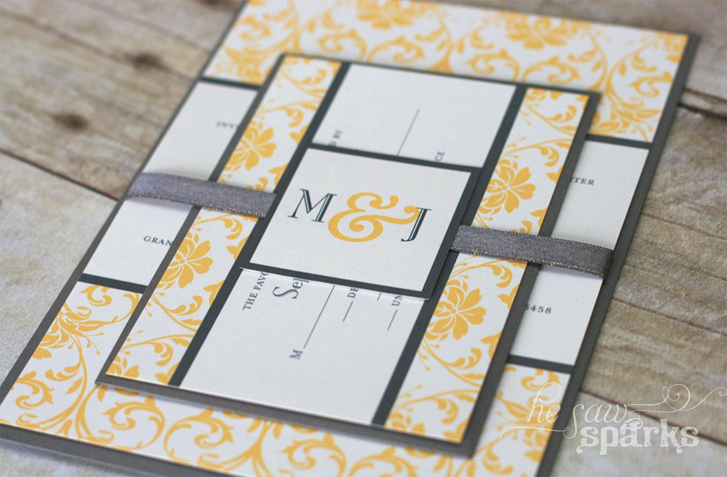 DIY Printable Invitation - Floral Damask - Choose your colors