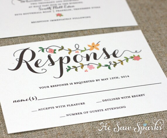 Printable Wedding Invitation - The Amore Collection