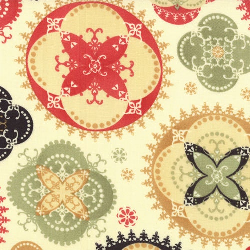 1 Yard Circa 1934 Ginger Cream by Cosmo Cricket for Moda