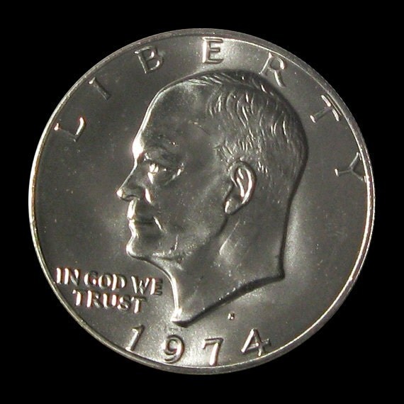1974 S Uncirculated 40 Silver Ike Dollar by silvergoldbuyers