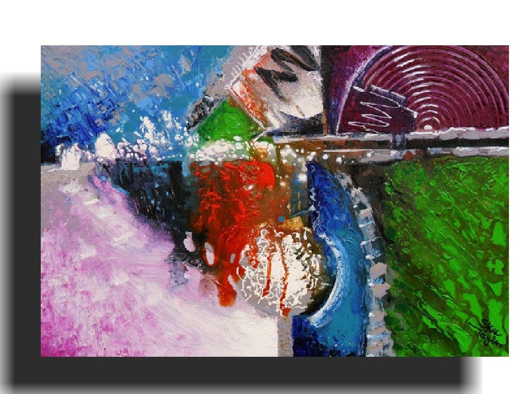 Original painting Wall art Abstract - Kinetic Afterlife - 24 x 36 - Skye Taylor