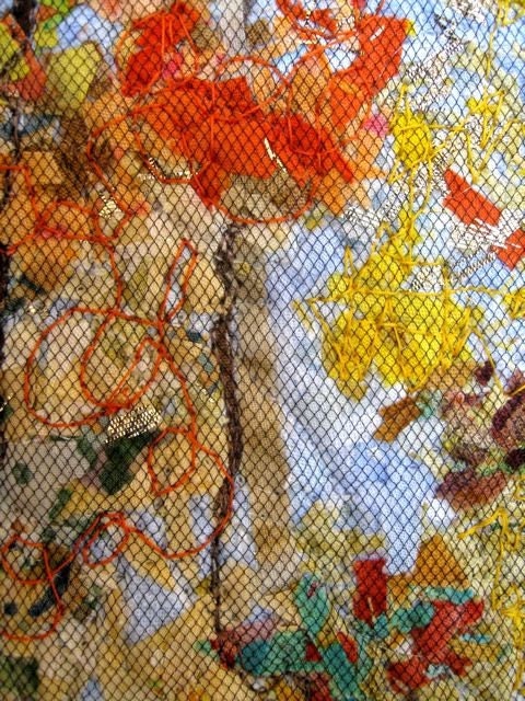 Quilted Wall Hanging  Art Quilt  Autumn Trees  Original