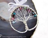 Christmas Ornament - Personalized Family Tree Suncatcher