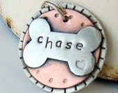 Custom dog tag- unique metal tag for dogs and cats- Cody