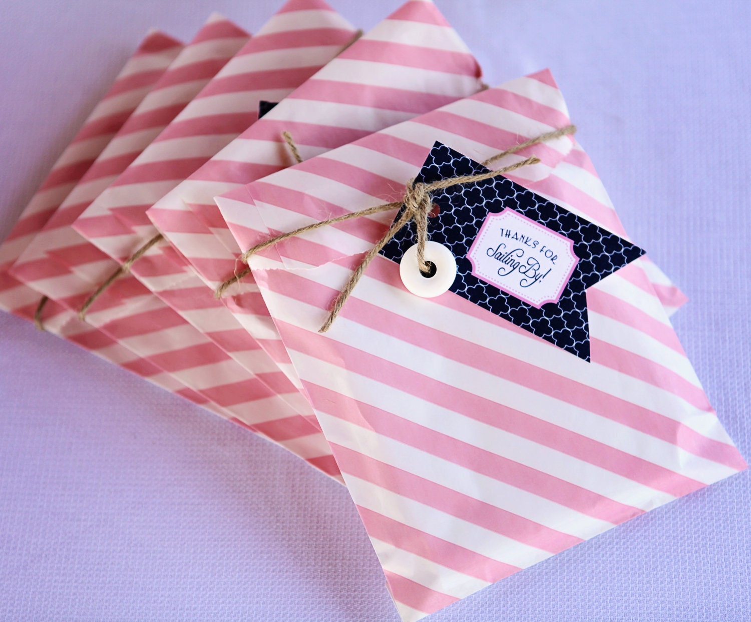 Preppy Nautical Collection:  Printable Favor Tag (Color Choices)