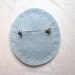 pale blue seafoam brooch with portrait - cameo style - lovely lady - free shipping