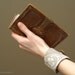 wrist cuff in linen with vintage trims - mothers day gift - free shipping