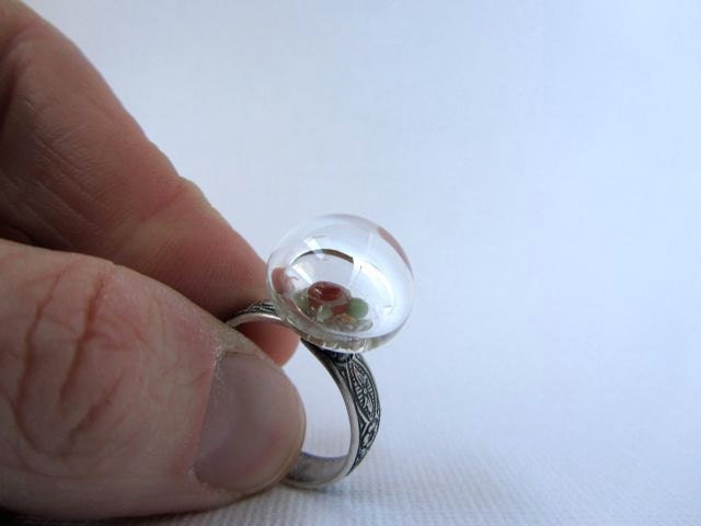 Tiny Turtle Terrarium Ring