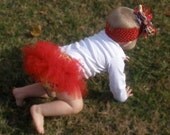 Old MacDonald Red Tutu Diaper Cover Bloomer Panty Pants Pettiskirt
