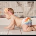Pastel Rainbow Mini Ruffle Panty Diaper Cover Bloomers Fancy Pants 