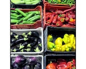 Italian Vegetable Harvest Photo, 16 x 20, Italian Market, Siena, Italy. Fine Art  Food Photograph, Poster Print